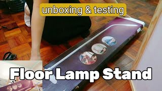 unboxing assembling testing FLOOR LAMP STAND IBRIGHT  How to assemble [upl. by Favrot573]