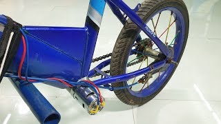 Chế XE ĐẠP ĐIỆN với Motor Giảm Tốc 775 [upl. by Itsrejk]