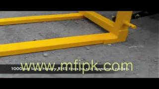 3 Point linkage Pallet forks demom4v [upl. by Ardnasyl]