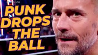 CM Punk BLOWS IT In WWE Raw Return Promo [upl. by Hpseoj]