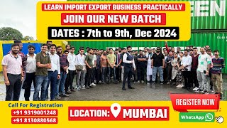 Import Export Classes in Mumbai  How to start export import business [upl. by Mellisent592]