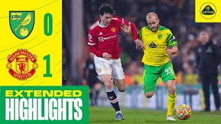 EXTENDED HIGHLIGHTS  Norwich City 01 Manchester United [upl. by Harri256]