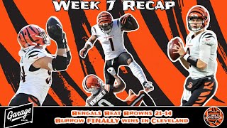 Joe Burrow FINALLY wins in Cleveland Bengals Beat Browns 2114  Presented by Garage Beer [upl. by Nahtnanhoj574]