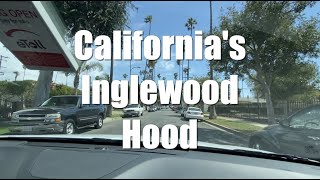 Driving Tour Californias Inglewood Hood  NOT The Inglewood Im Use To Seeing On TV Narrated [upl. by Leryt]