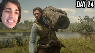 I survived the Wilderness for 30 days in Red Dead Redemption 2 [upl. by Hengel894]