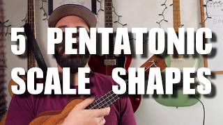 How to Solo on the Ukulele  All Five Pentatonic Shapes  Ukulele Tutorial [upl. by Veno186]