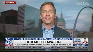 Former Missouri Governor Eric Greitens announces run for US Senate [upl. by Acemat763]