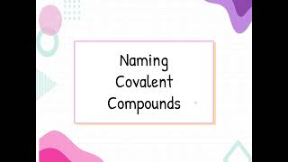 Lesson 61 Covalent Bonding amp Compounds Video [upl. by Fisuoy]