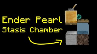 Ender Pearl Stasis Chamber in Minecraft Bedrock Edition [upl. by Wedurn]