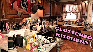 SUPER SATISFYING Decluttering Organizing and Cleaning a kitchen [upl. by Hube572]