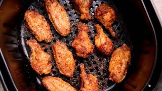 5Ingredient Air Fryer Frozen Chicken Wings No Thaw Necessary [upl. by Banks]