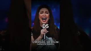 Regine Velasquez Liwanag Sa Dilim High Notes reginevelasquezalcasid abscbn [upl. by Marjory]