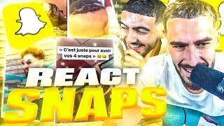 PFUT REACT AUX MEILLEURS SNAP FRANCAIS 😂🤣 [upl. by Airretal324]