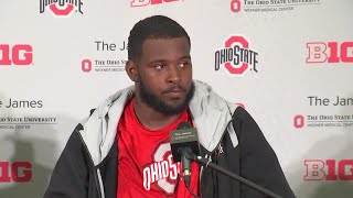 Thayer Munford Jaxson SmithNjigba Teradja Mitchell Haskell Garrett postgame interview  Ohio St [upl. by Nnire]