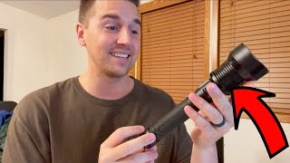 OMALIGHT Rechargeable LED Flashlight XHP902 Tactical Flashlight  Review [upl. by Anaiviv]