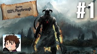 Lets Play Skyrim Part 1  The 100 Playthrough [upl. by Etra]