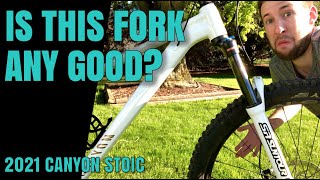 2021 Canyon Stoic FORK Review amp Test  SR Suntour XCR 34 29quot AIR Boost [upl. by Llacam115]