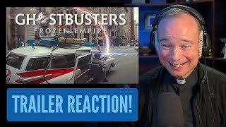 Priest Reacts to Ghostbusters Frozen Empire Trailer [upl. by Hevak]