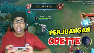 PERJUANGAN SOLO RANK ODETTE GAMEPLAY  MOBILE LEGENDS GAMEPLAY [upl. by Annehsat]