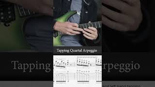 Tapping Quartal Arpeggio shorts [upl. by Arutnev]