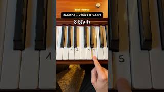 Breathe  Years amp Years Easy Tutorial ❤️ piano tutorial [upl. by Leunas]