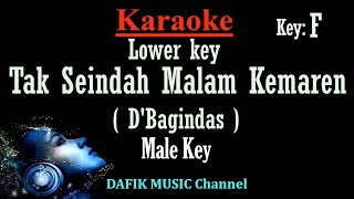 Tak Seindah Malam Kemarin Karaoke DBagindas Nada Rendah Pria Cowok Low Male key F [upl. by Notelrac]