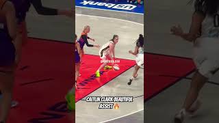 Caitlin Clark with the beautiful assist 🔥caitlinclark wnba basketball [upl. by Swen516]