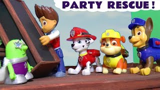 The Paw Patrol Toys Rescue the Party Story [upl. by Eicyaj]