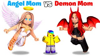 Roblox ANGEL Mom vs DEMON Mom 😇😈 [upl. by Aihpos875]