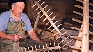 RASTRILLO de madera SIN CLAVOS NI TORNILLOS para recoger y almacenar la HIERBA en el campo [upl. by Nerval]