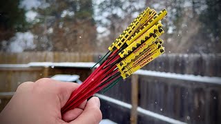 LIGHTING FIREWORKS IN A SNOWSTORM [upl. by Jelle]