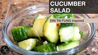 How to make easy DIN TAI FUNG style CUCUMBER SALAD Recipe [upl. by Sawyer]