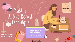 How To Use Active Recall in Your Study Session  Best Study Technique  Educate With GK [upl. by Moshe]