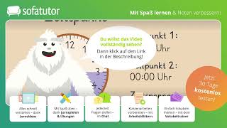 Zeitpunkt und Zeitspanne einfach erklärt – Mathematik 3 amp 4 Klasse [upl. by Lebisor131]