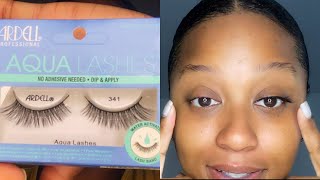 Ardell Aqua Lashes NO GLUE NEEDED [upl. by Yanaj110]