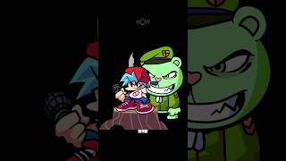 FNF Flippy Game Over Screen Animation  Happy Tree Friends FNF Mod shorts [upl. by Faunia]