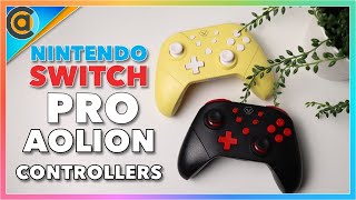 REVIEW Aolion Nintendo Switch  Lite Pro Controller [upl. by Nonie]