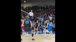 BYU Mens Volleyball  Kupono Browne kill against Stanford [upl. by Lanza]