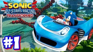 Sonic amp All Stars Racing Transformed Wii U  World Tour  Part 1 [upl. by Eberta761]