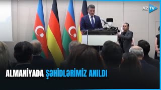 Almaniyada Vətən müharibəsi şəhidlərinin xatirəsi anıldı [upl. by Eltsirc984]