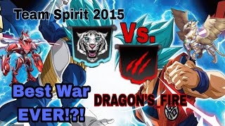 DRAGONSFIRE Vs Team Spirit 2015  Team Wars  Monster Legends [upl. by Seibold]