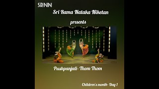 Pushpanjali Childrens Month Sri Rama Nataka Niketan Bharatanatyam Dance [upl. by Nivert710]