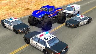 Extreme Police Chases CrashesampFails 8  BeamNG DRIVE [upl. by Perlman]