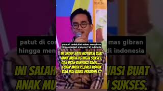 Tips sukses mas gibranhingga menjadi orang no2 di Indonesia kiatsukses gibran wapres shots [upl. by Fabyola]