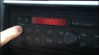 Radio Code eingeben und Sicherung prüfen Audi A6 [upl. by Trainor]