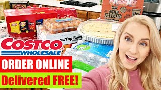 Costco Grocery Shopping How to Order ONLINE amp Get it Delivered FREE with INSTACART [upl. by Rusert]