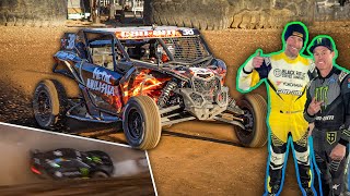 Deegan VS Pastrana In 50100mph Winds Iconic XGames 360 Livery [upl. by Boggers]