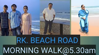 VIZAG RK BEACH ROAD MORNING WALK soujanyakiran [upl. by Ilime]