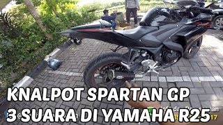 Knalpot Spartan GP 3 Suara Carbon di Yamaha R25 [upl. by Dasie]