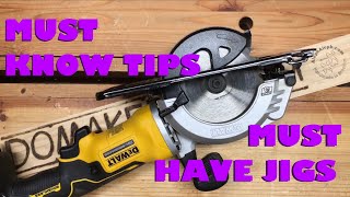 Using the dewalt 4 12 inch circular saw tips and tricks and making 2 easy jigs [upl. by Mongeau]